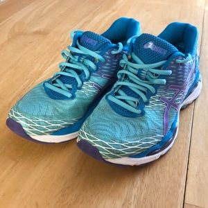 asics gel nimbus 18 mens purple